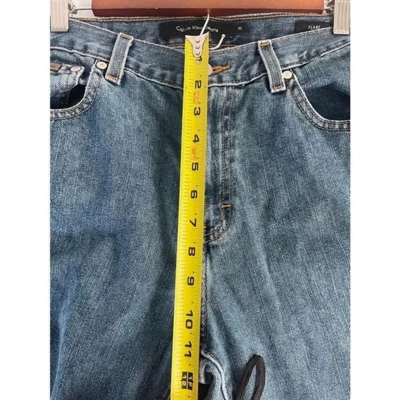 Women's Calvin Klein Jeans Flare Blue Size 10 Vintage Y2K‎ EUC! - Picture 10 of 13
